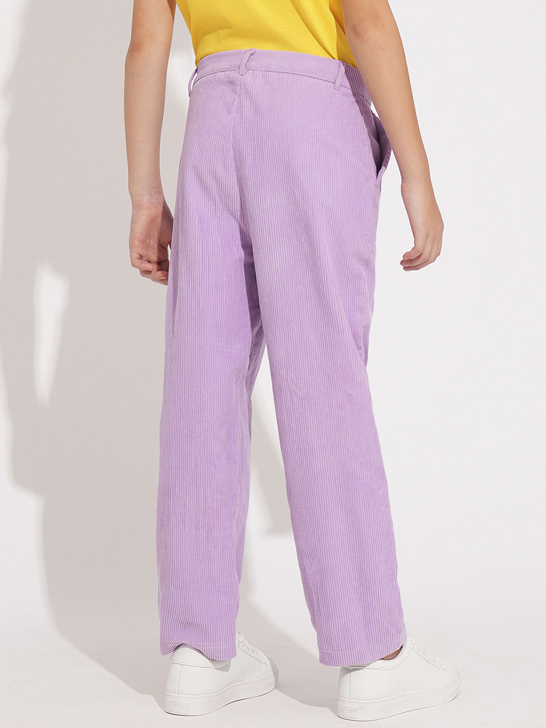 Girls Purple Corduroy Pants