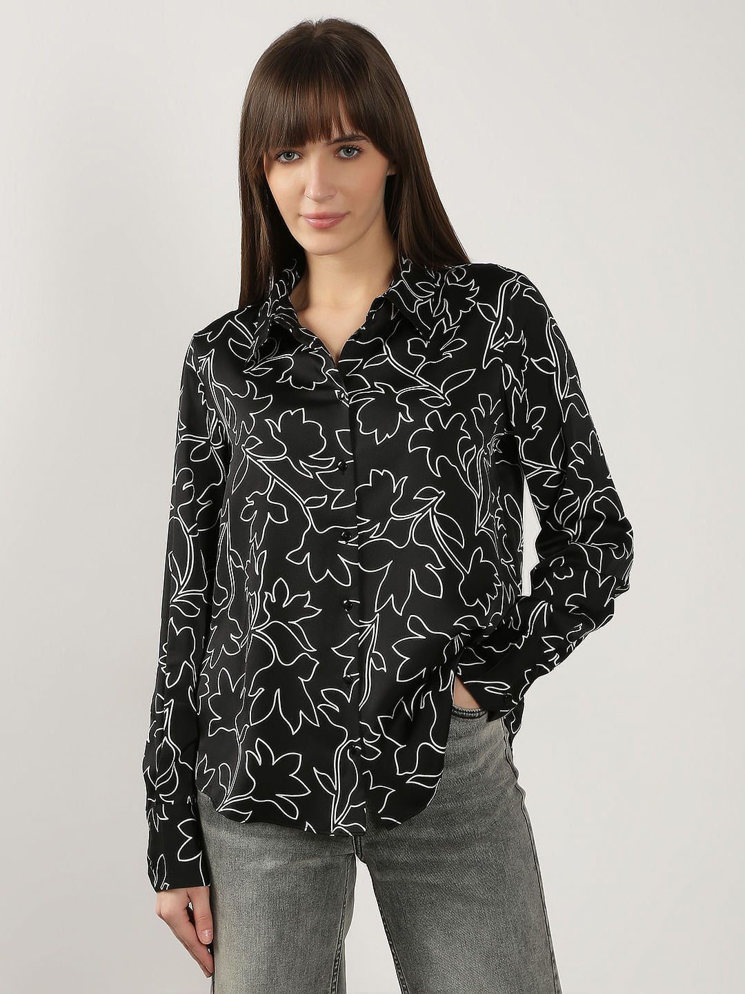 Black Printed Shirt