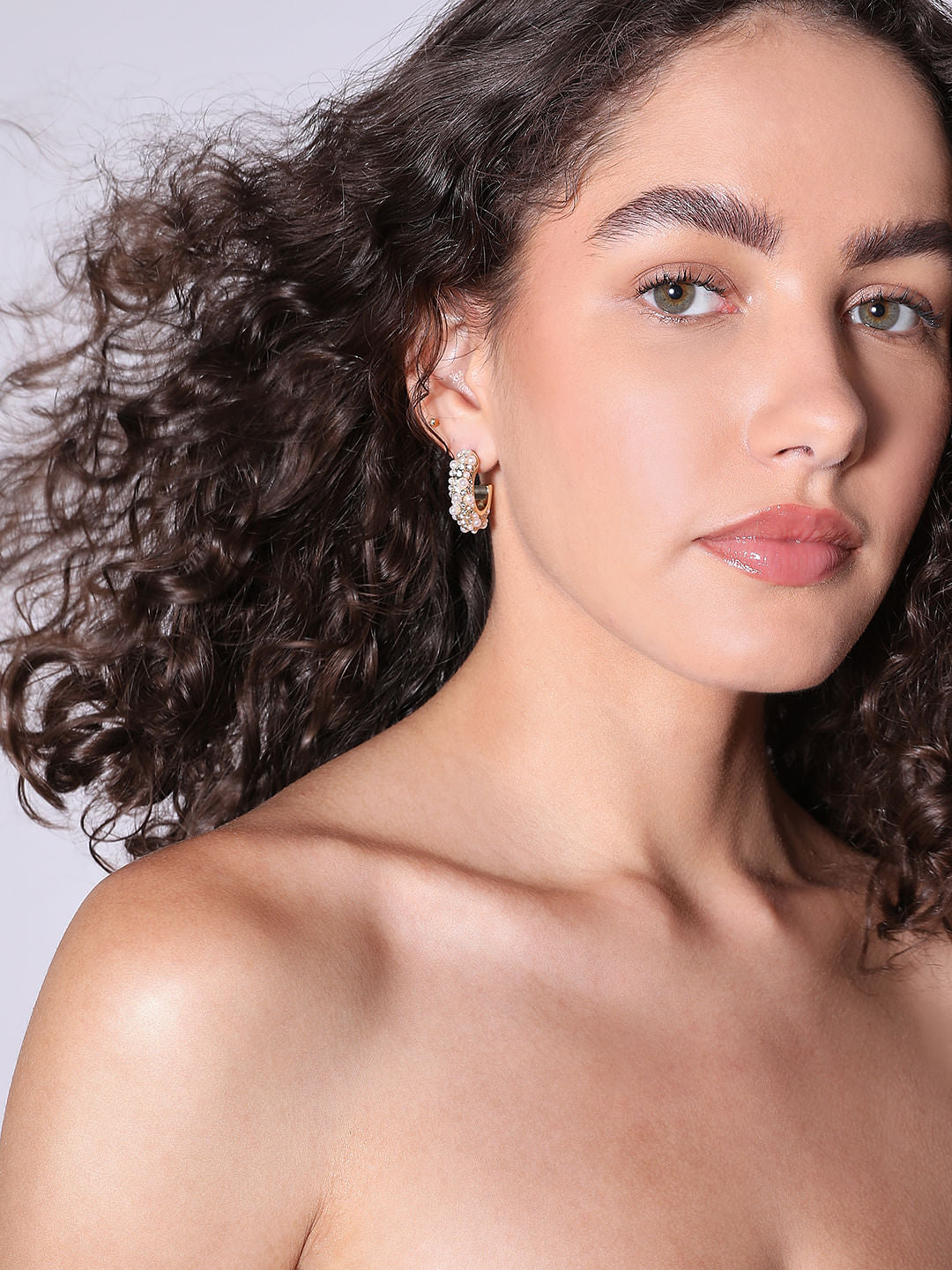 Gold Embellished Earring