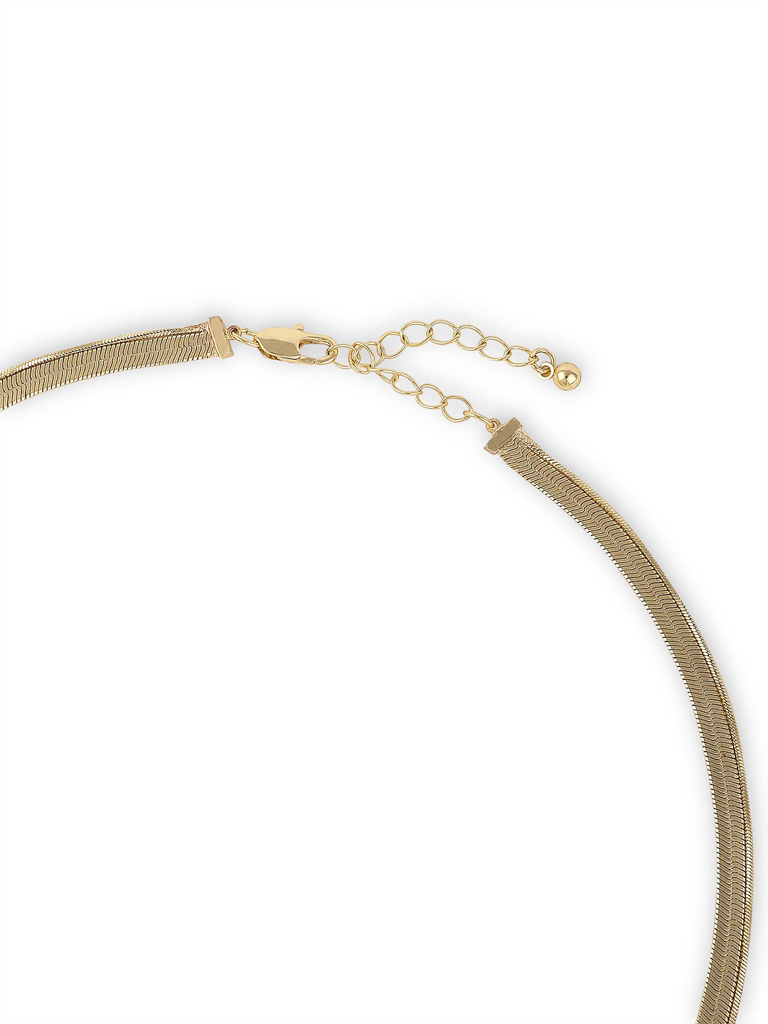 Gold Flat Chain Necklace