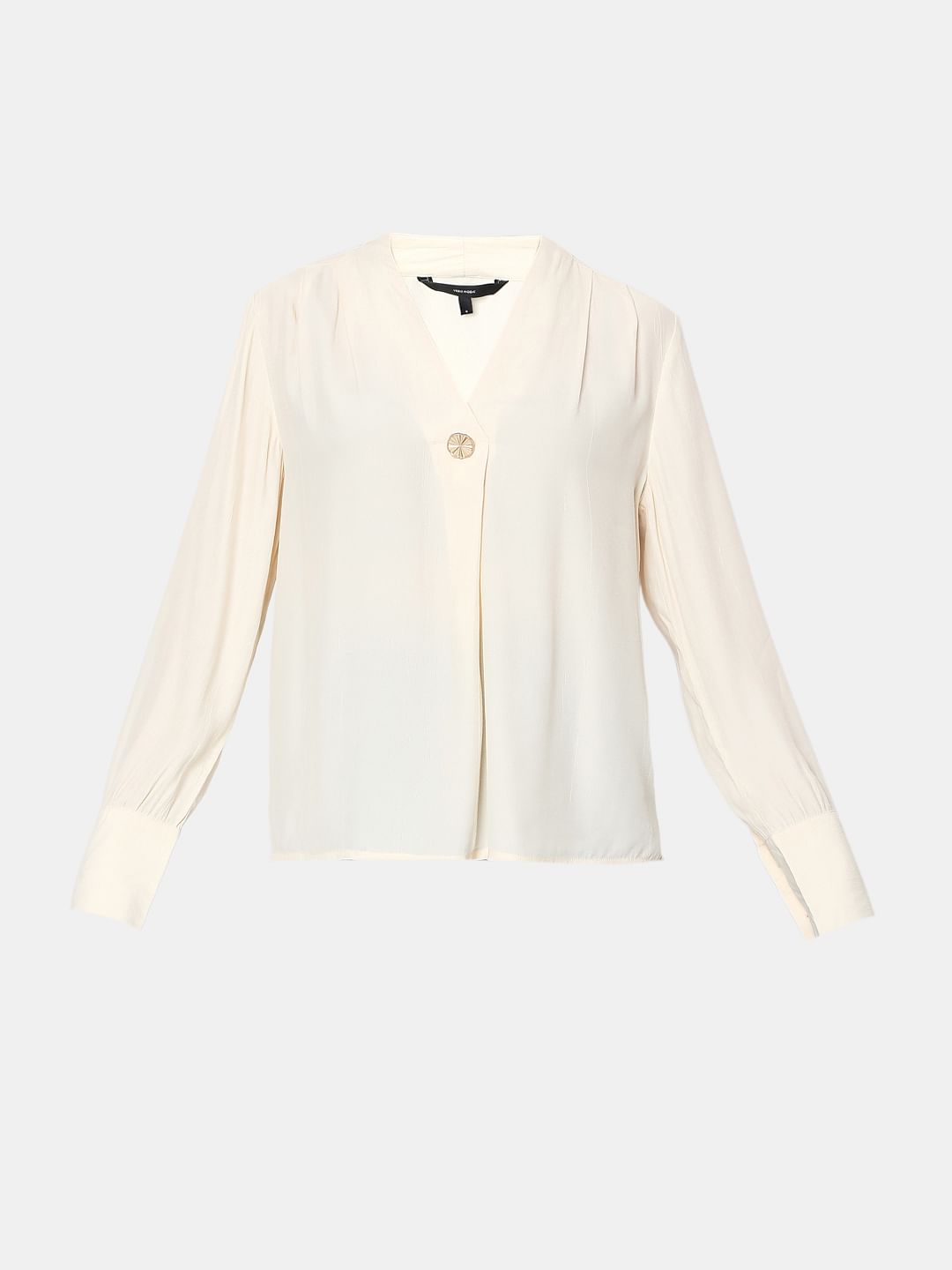 Beige Full Sleeves Top