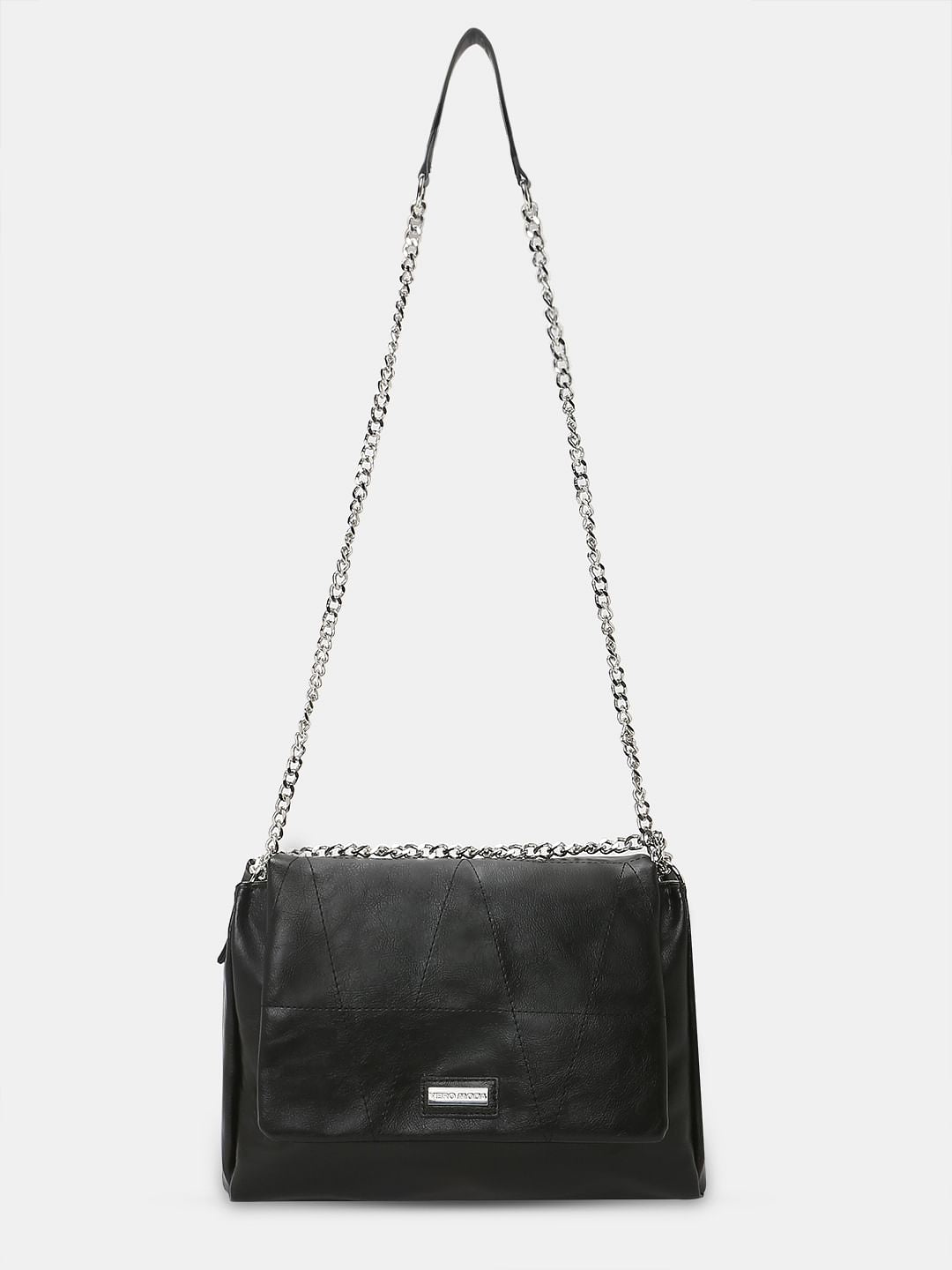 Black Pu Sling Bag