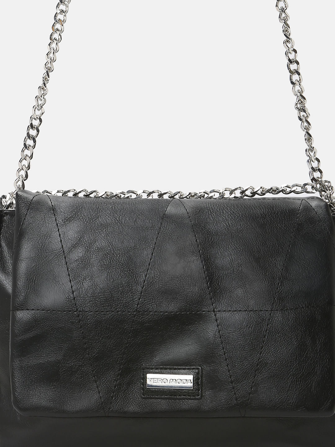 Black Pu Sling Bag