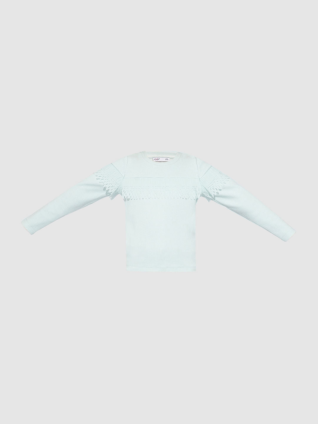 Girls Turquoise Full Sleeves Top