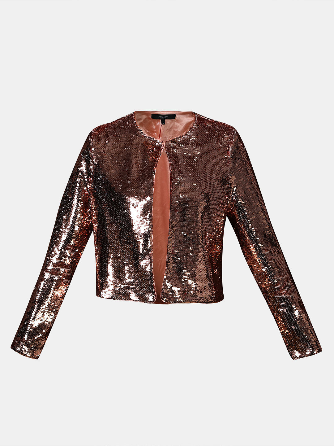 Rose Gold Sequined Co-Ord Set Jacket