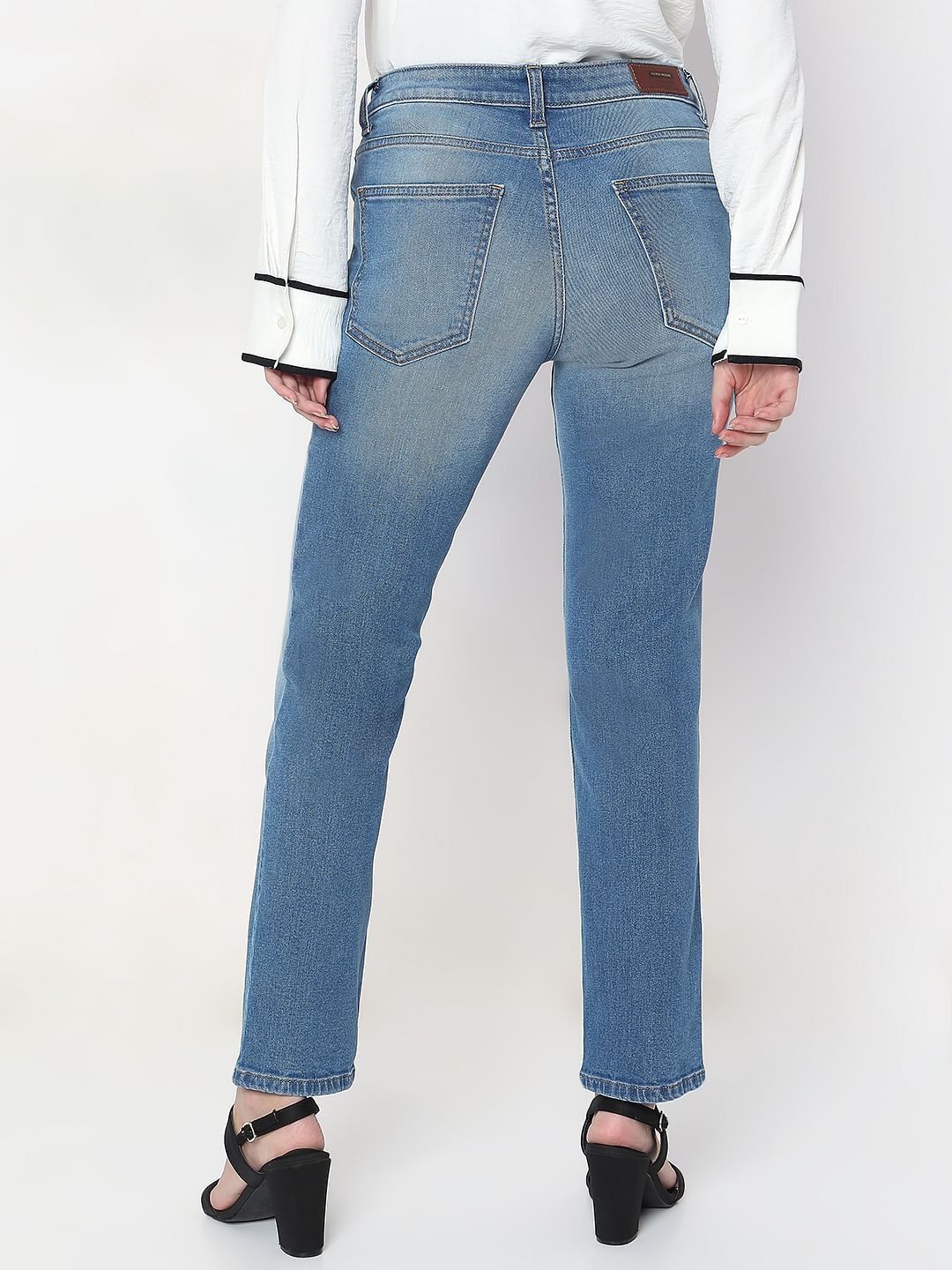 Light Blue Straight Fit Jeans