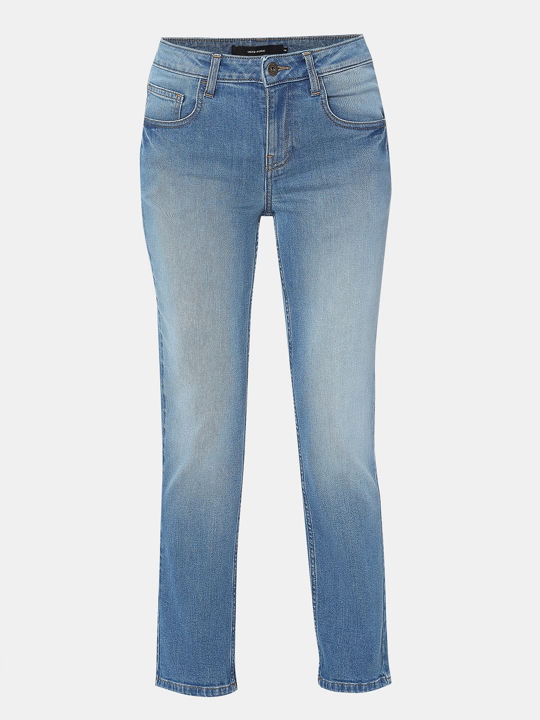 Light Blue Straight Fit Jeans