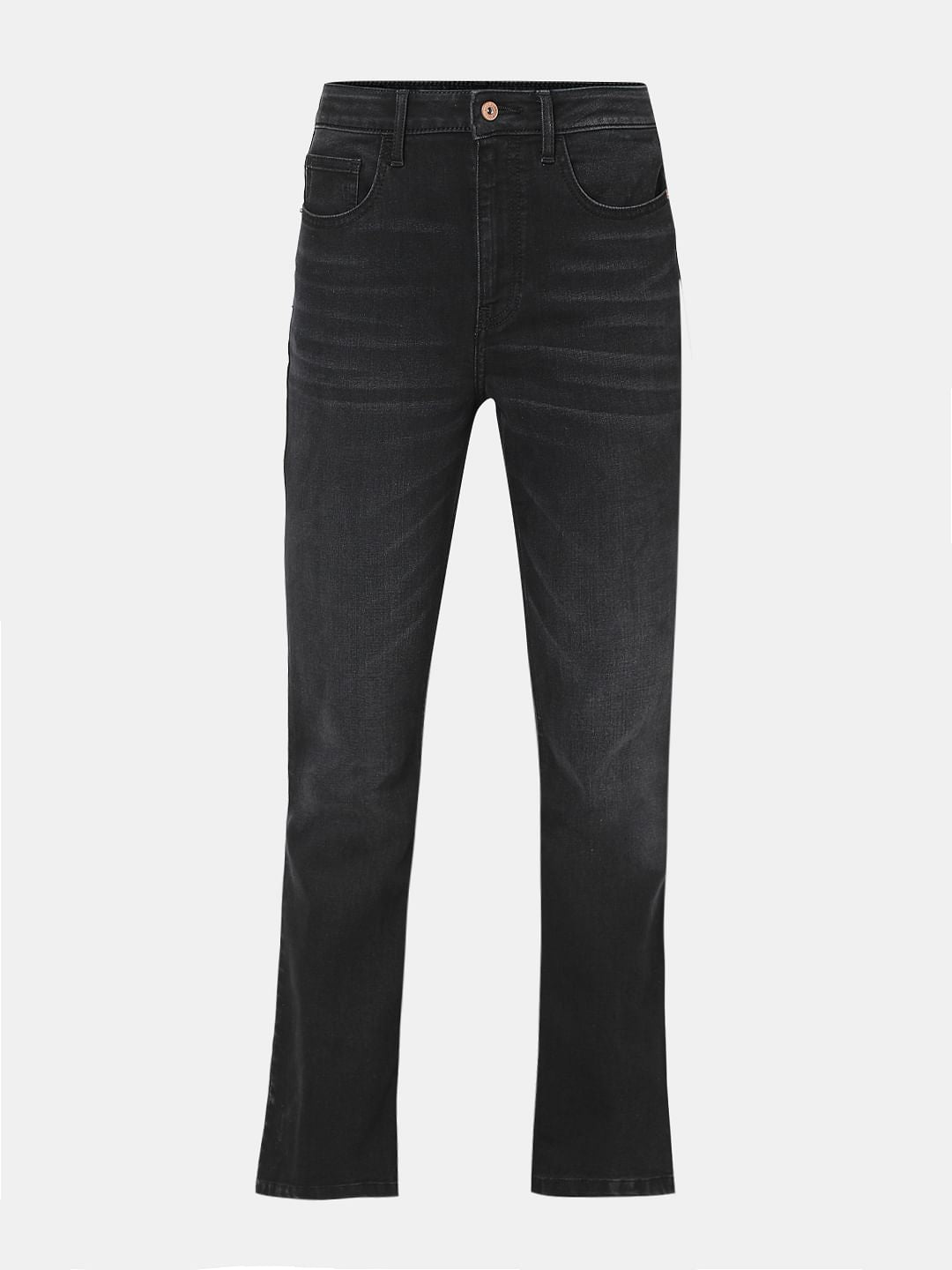 Black High Rise Bootcut Jeans