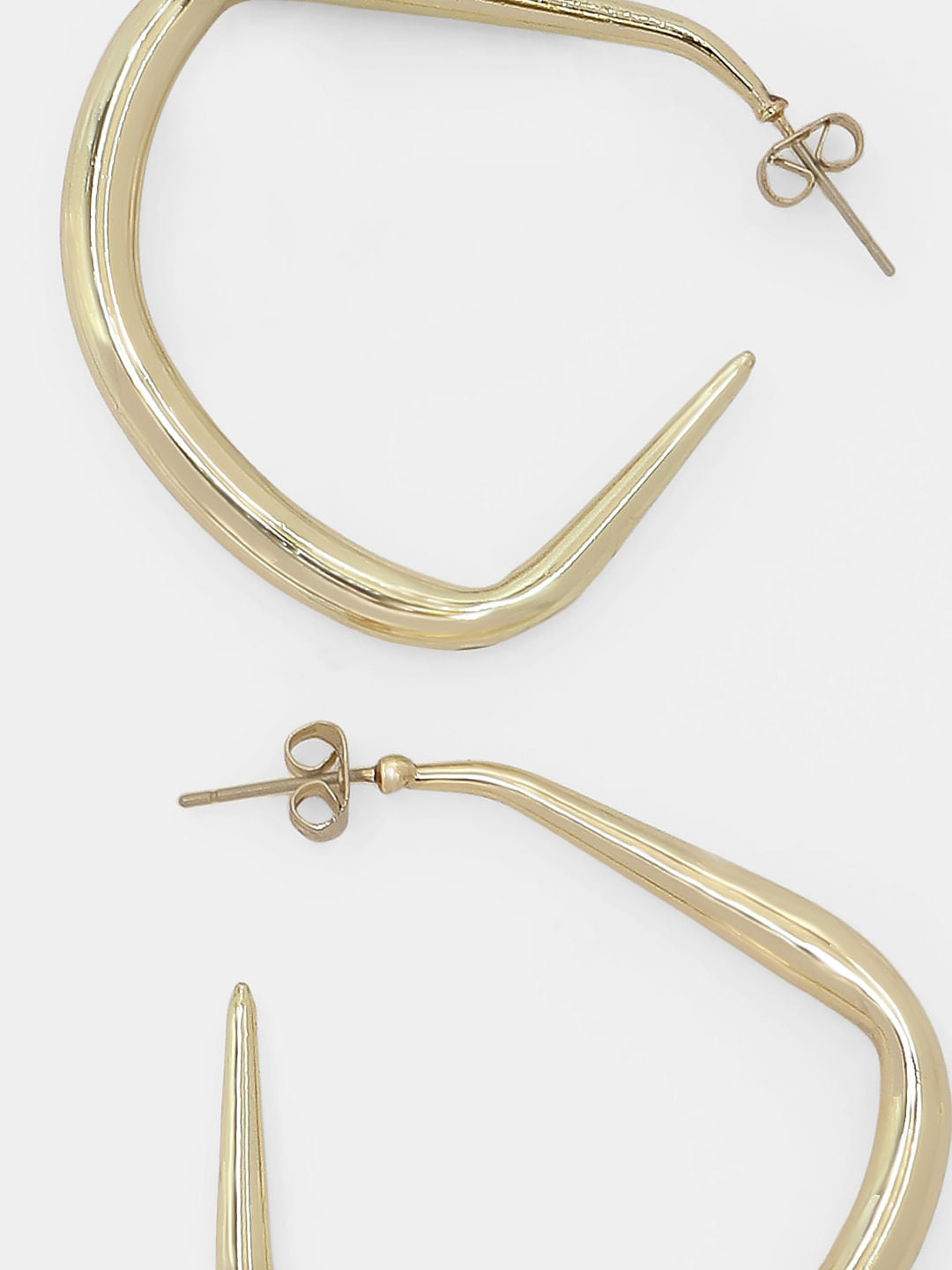 Golden Angular Hoops
