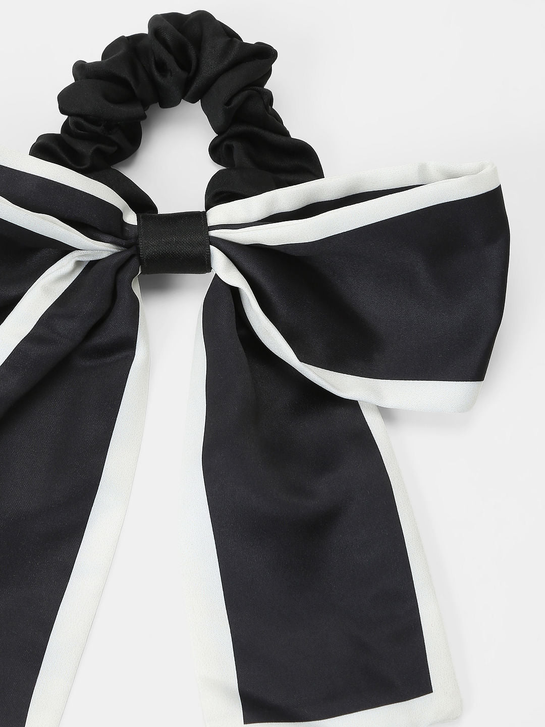 Black Bow Scrunchy