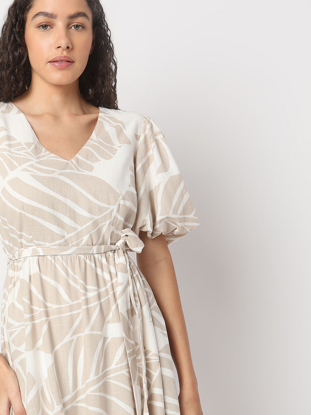 Off-White Printed Midi Dress