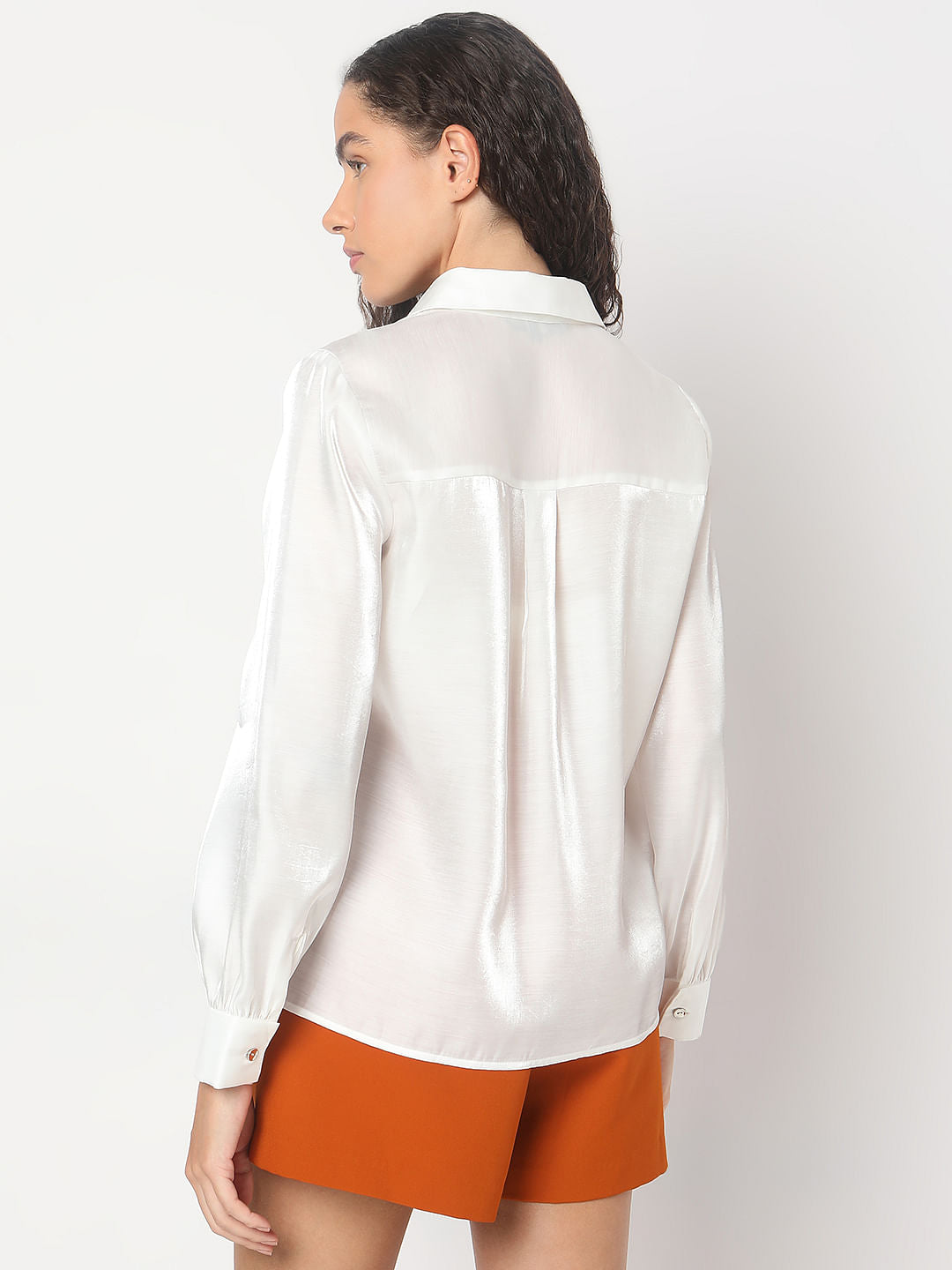 White Full Sleeves Shirt