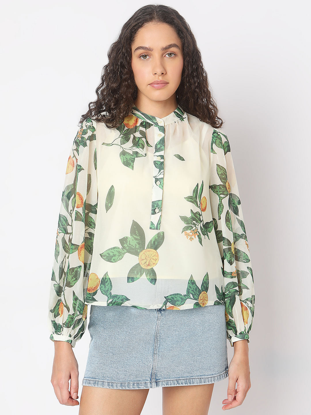 Off-White Printed Top