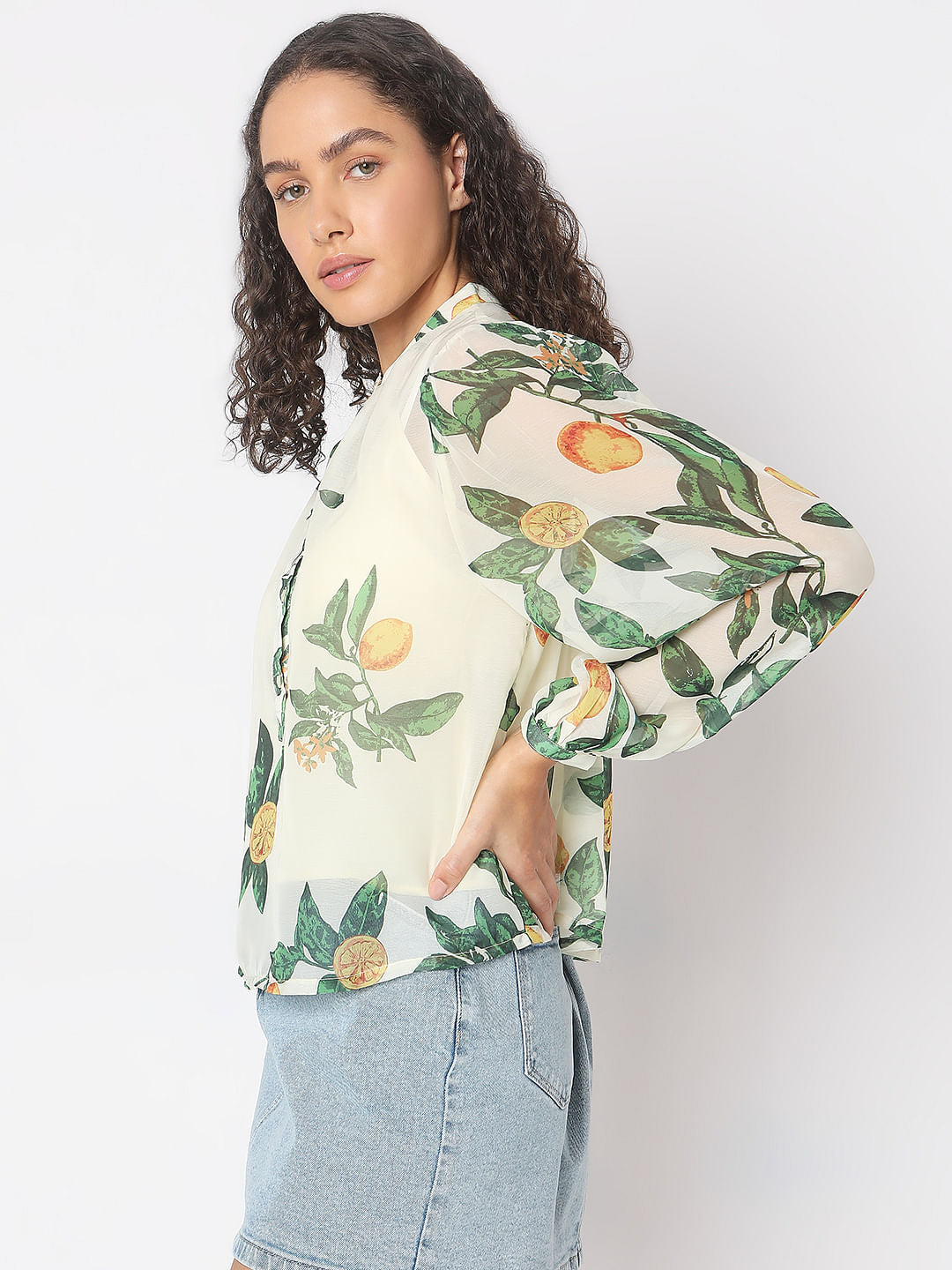 Off-White Printed Top