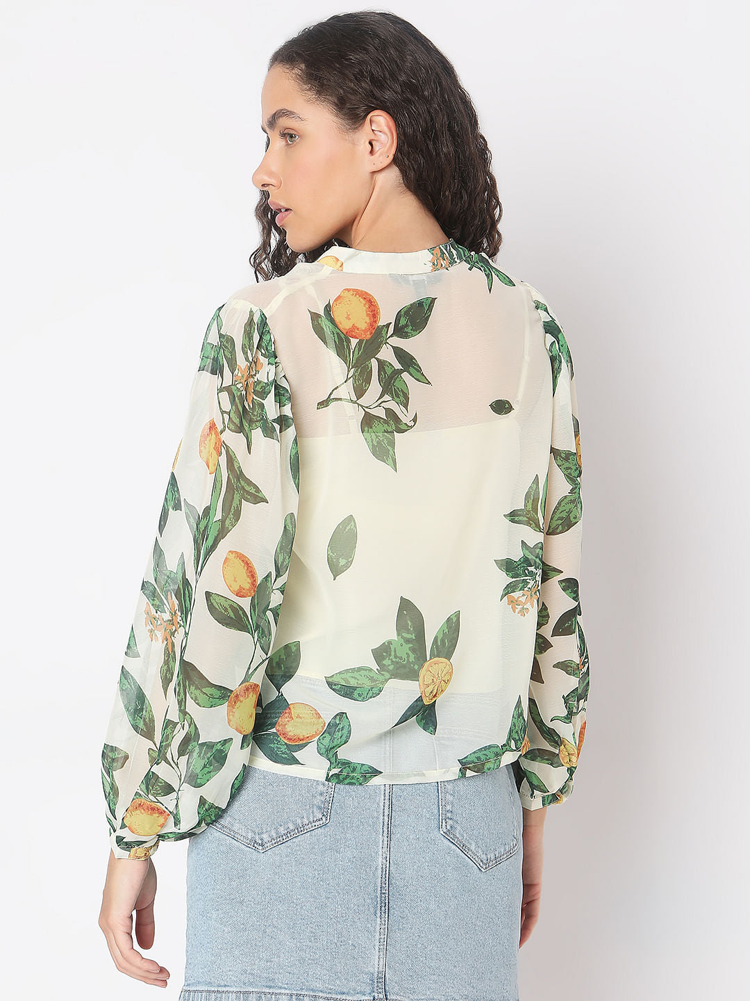 Off-White Printed Top