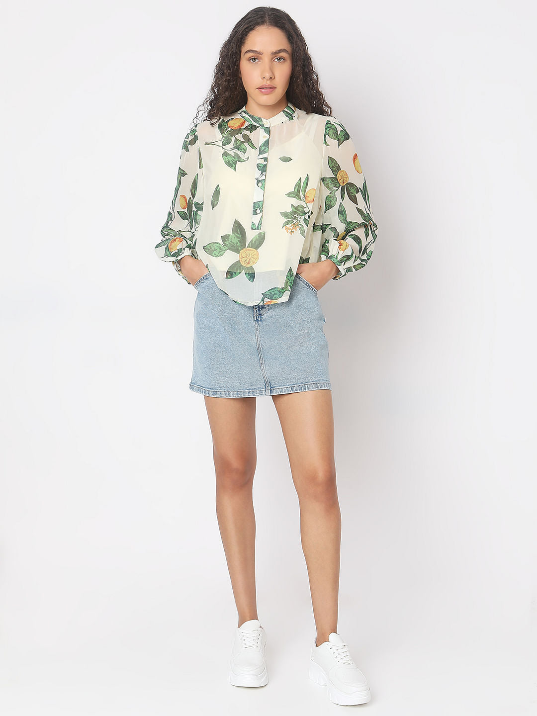 Off-White Printed Top