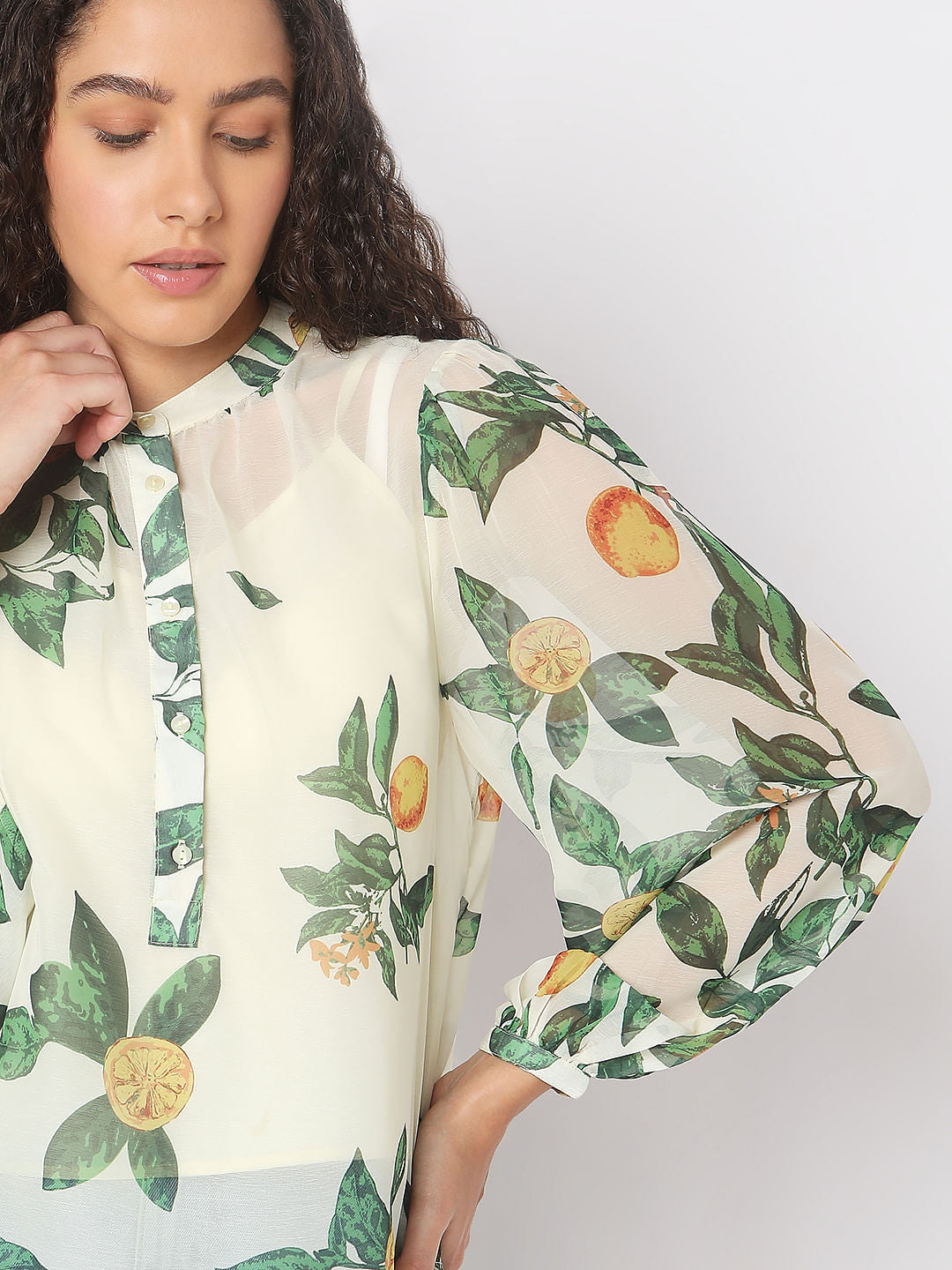 Off-White Printed Top