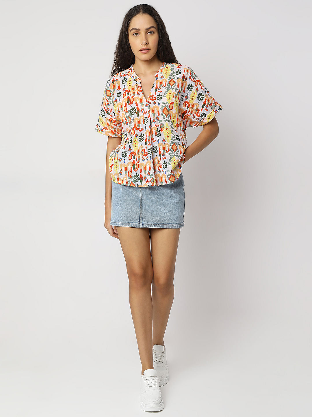 Multi-Colour Printed Top
