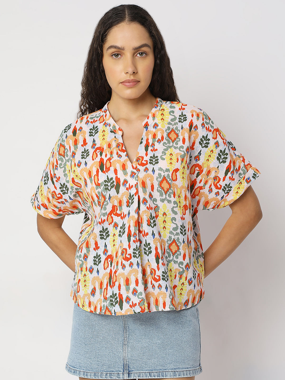 Multi-Colour Printed Top