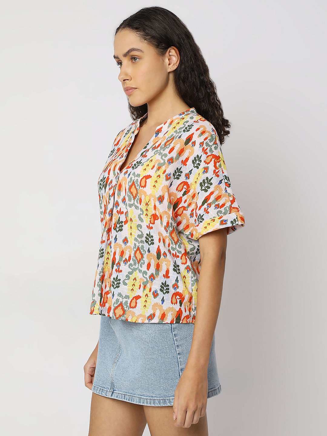 Multi-Colour Printed Top