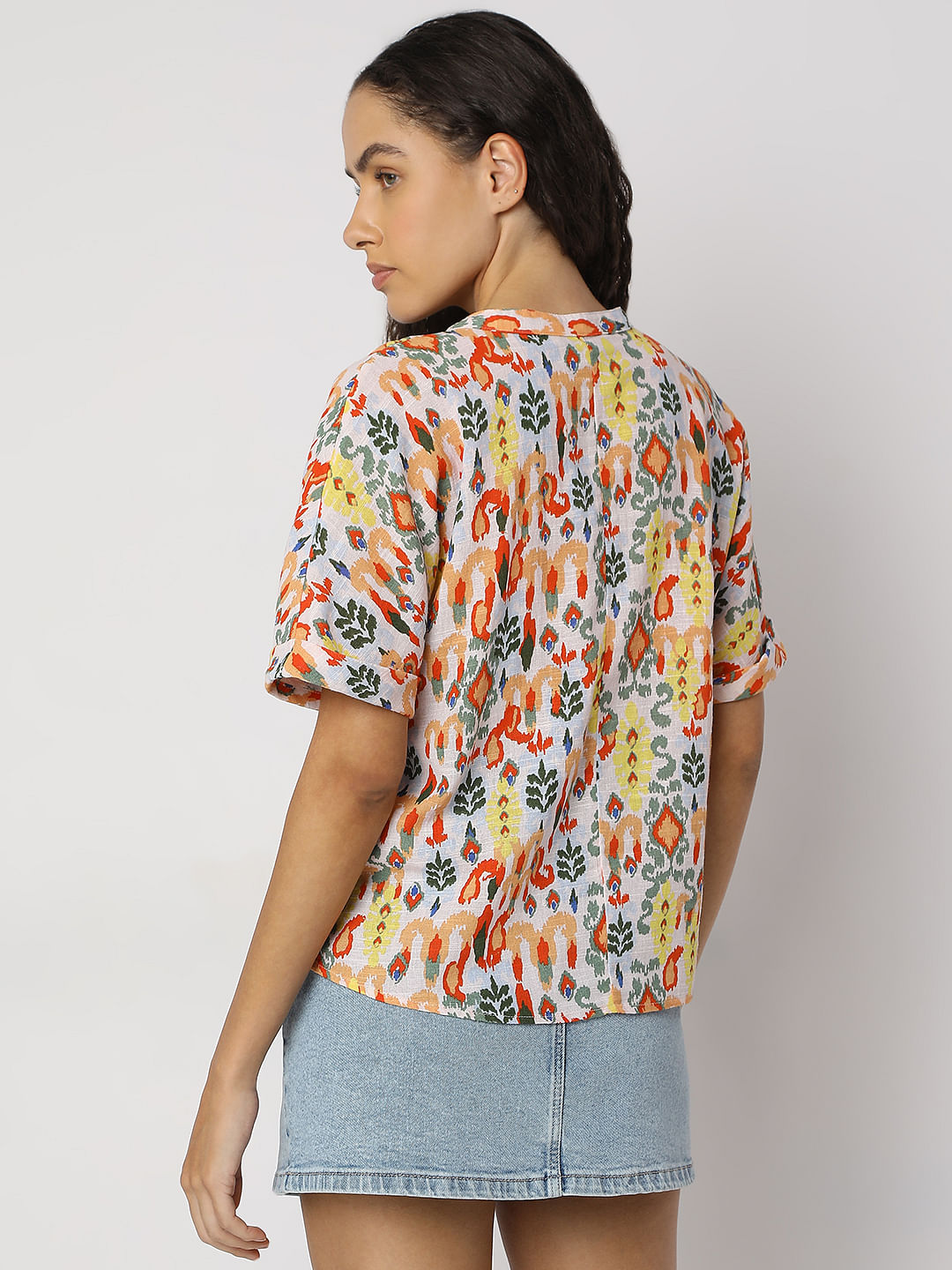 Multi-Colour Printed Top