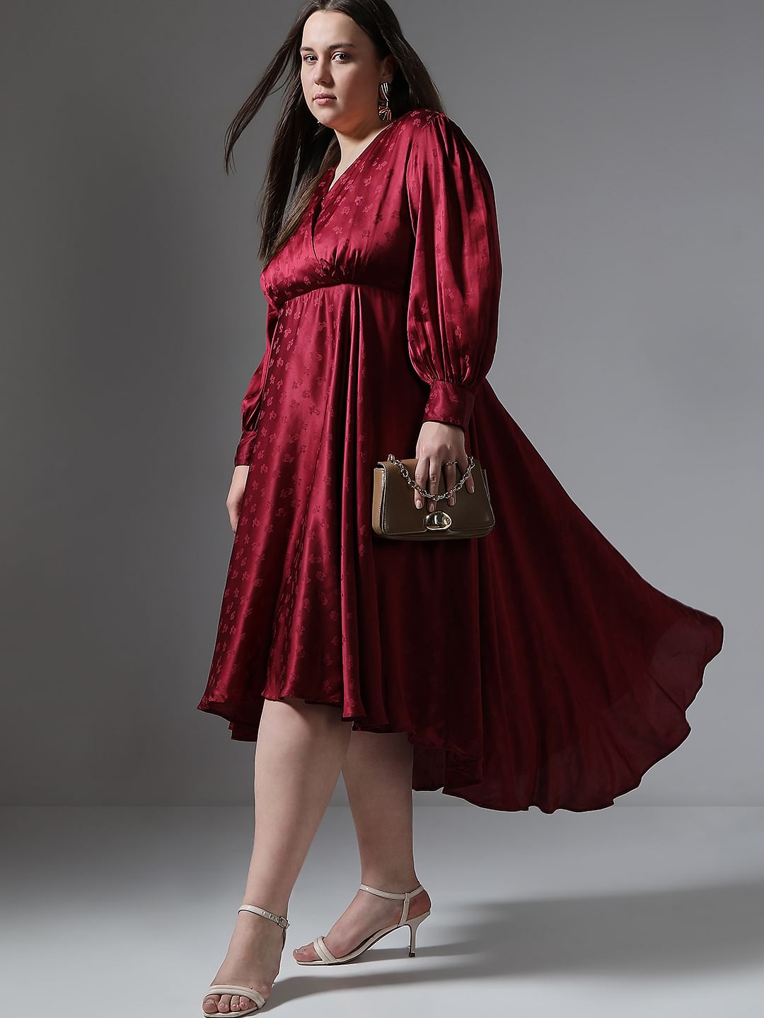 Red Asymmetric Dress Red Asymmetric Dress