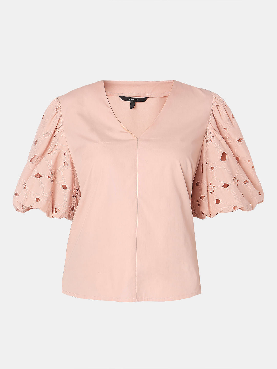 Dusty Pink Schiffli Top