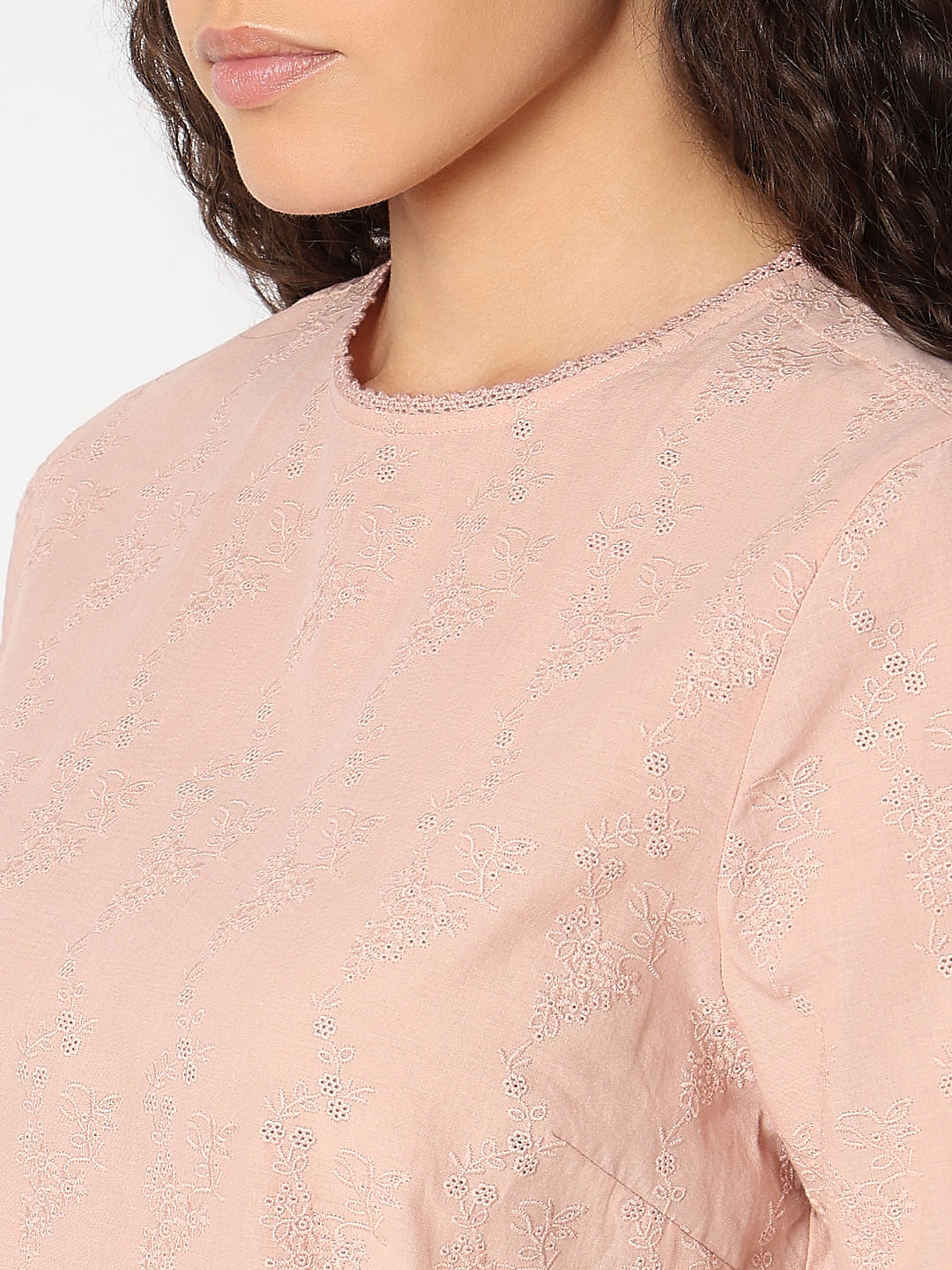 Blush Pink Textured Top