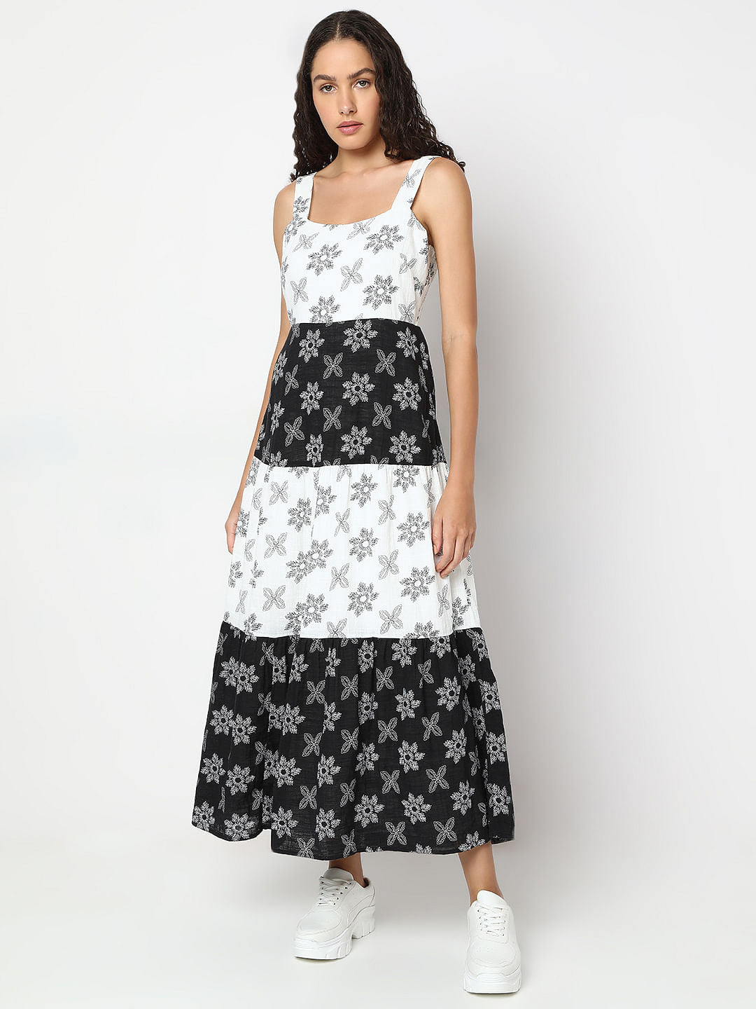 White Embroidered Maxi Dress