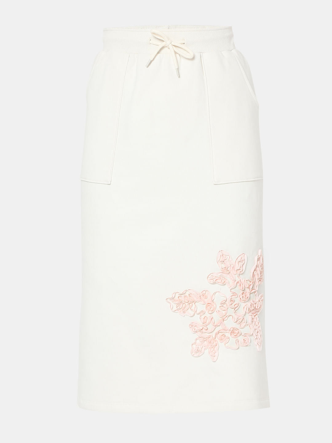 White Printed Skirt