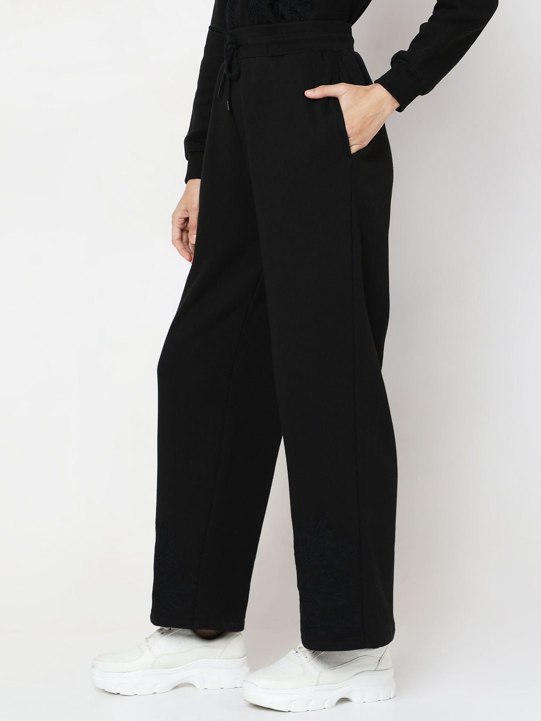 Black Cotton Sweatpant