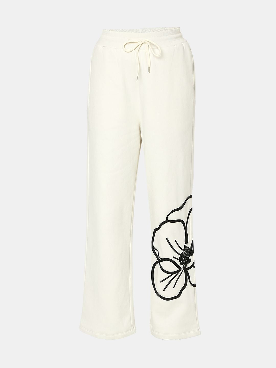 White Floral Co-Ord Set Sweatpants