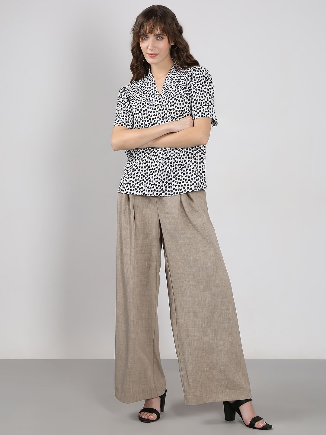 Black & White Printed Top