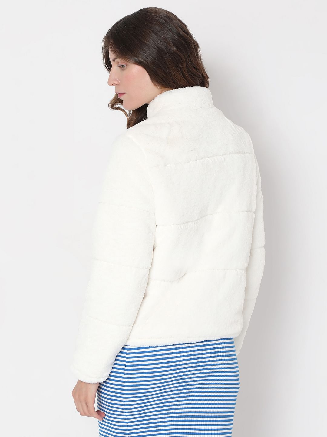 Off-White Faux Fur Jacket