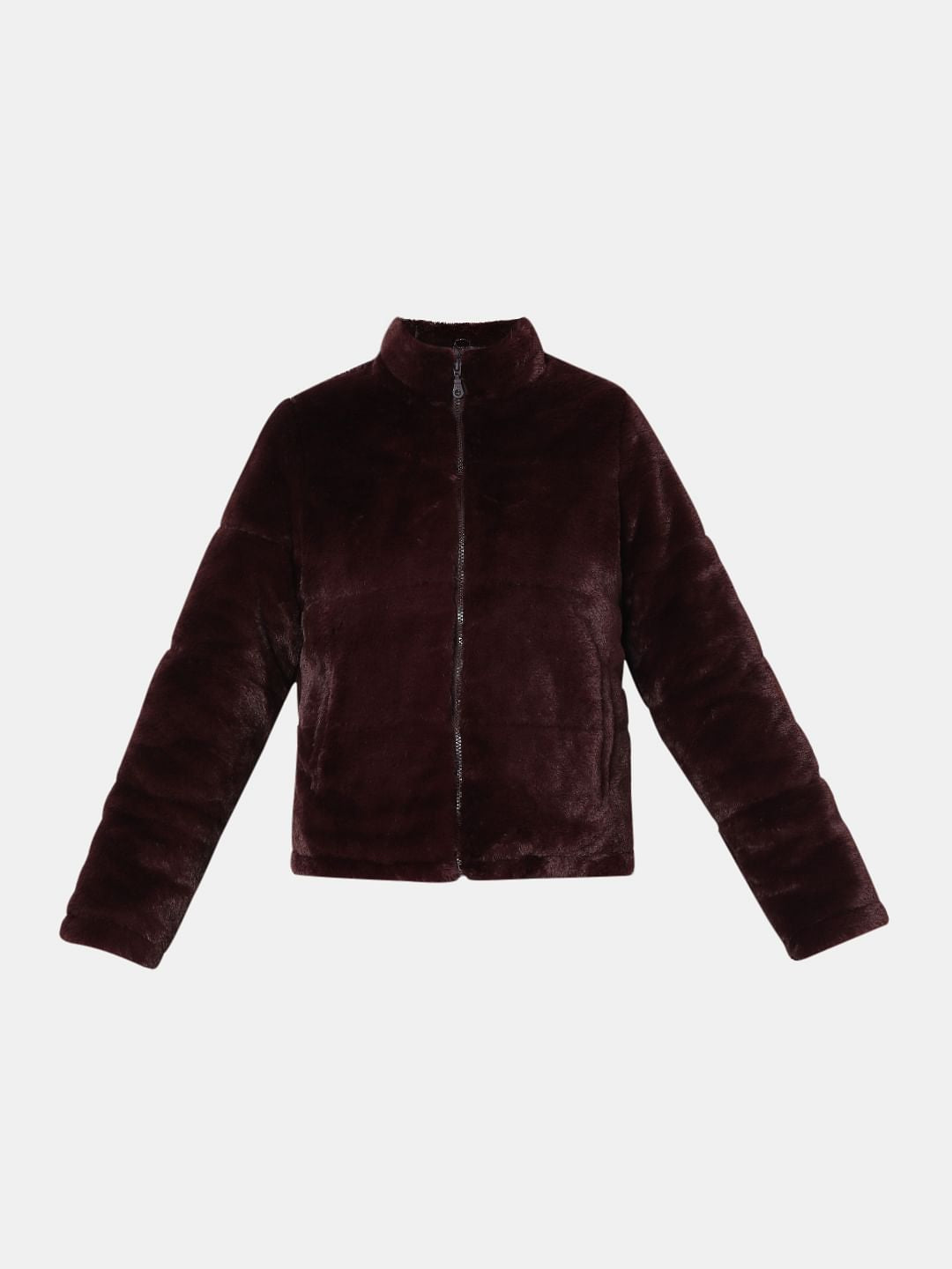 Chocolate Brown Faux Fur Short Jacket