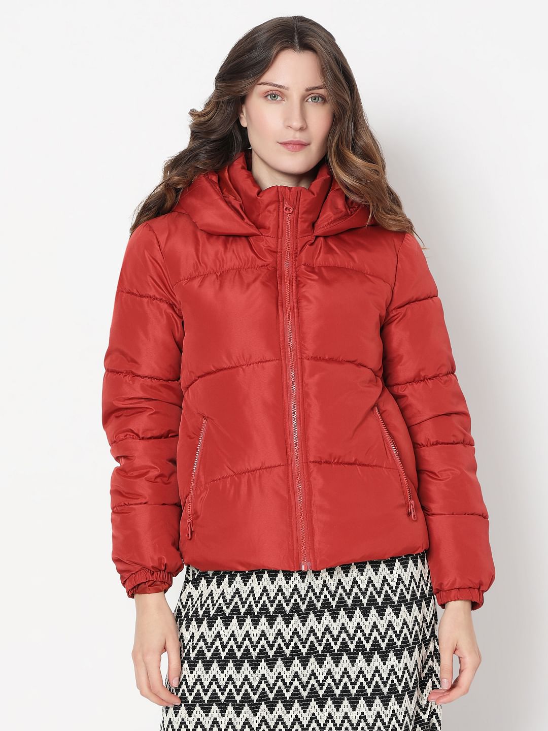 Red Hooded Jacket