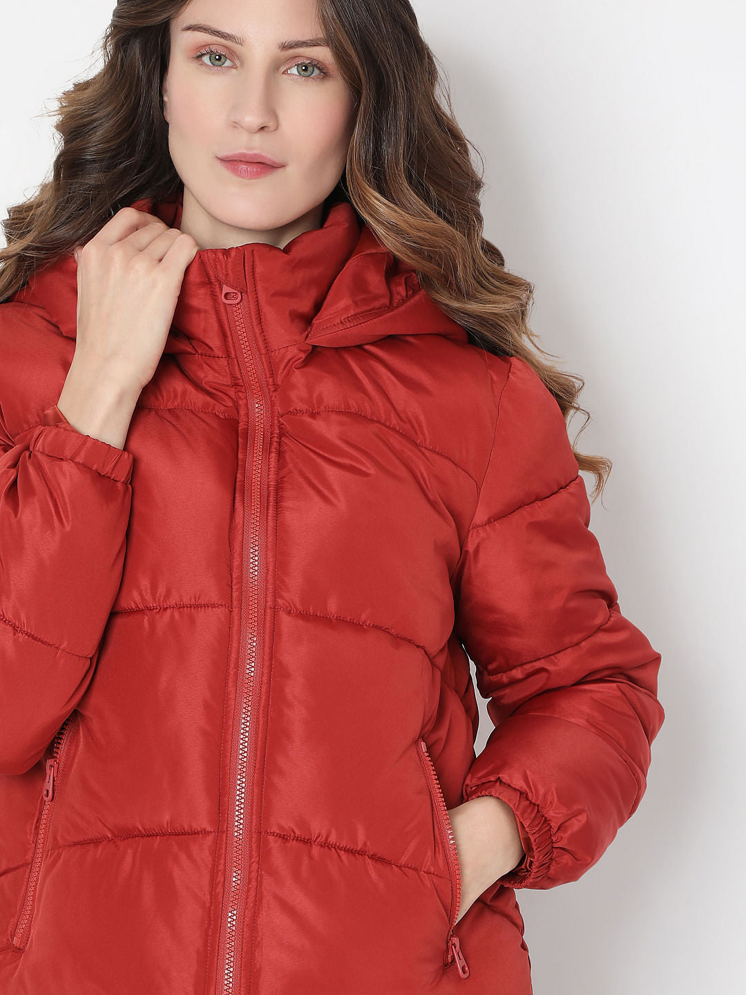 Red Hooded Jacket