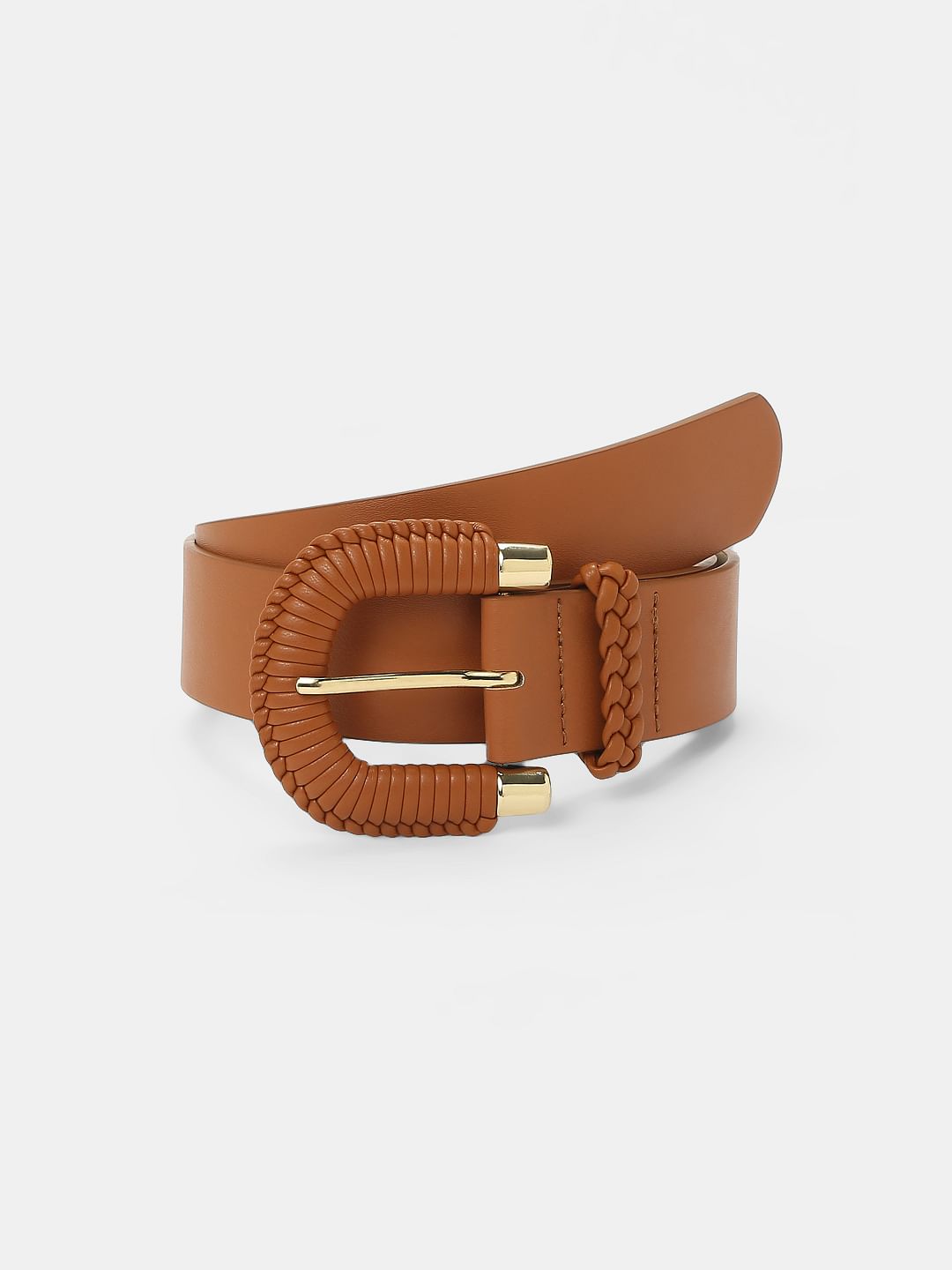 Brown Wide Waist Belt