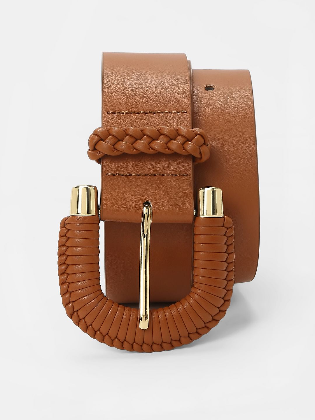 Brown Wide Waist Belt