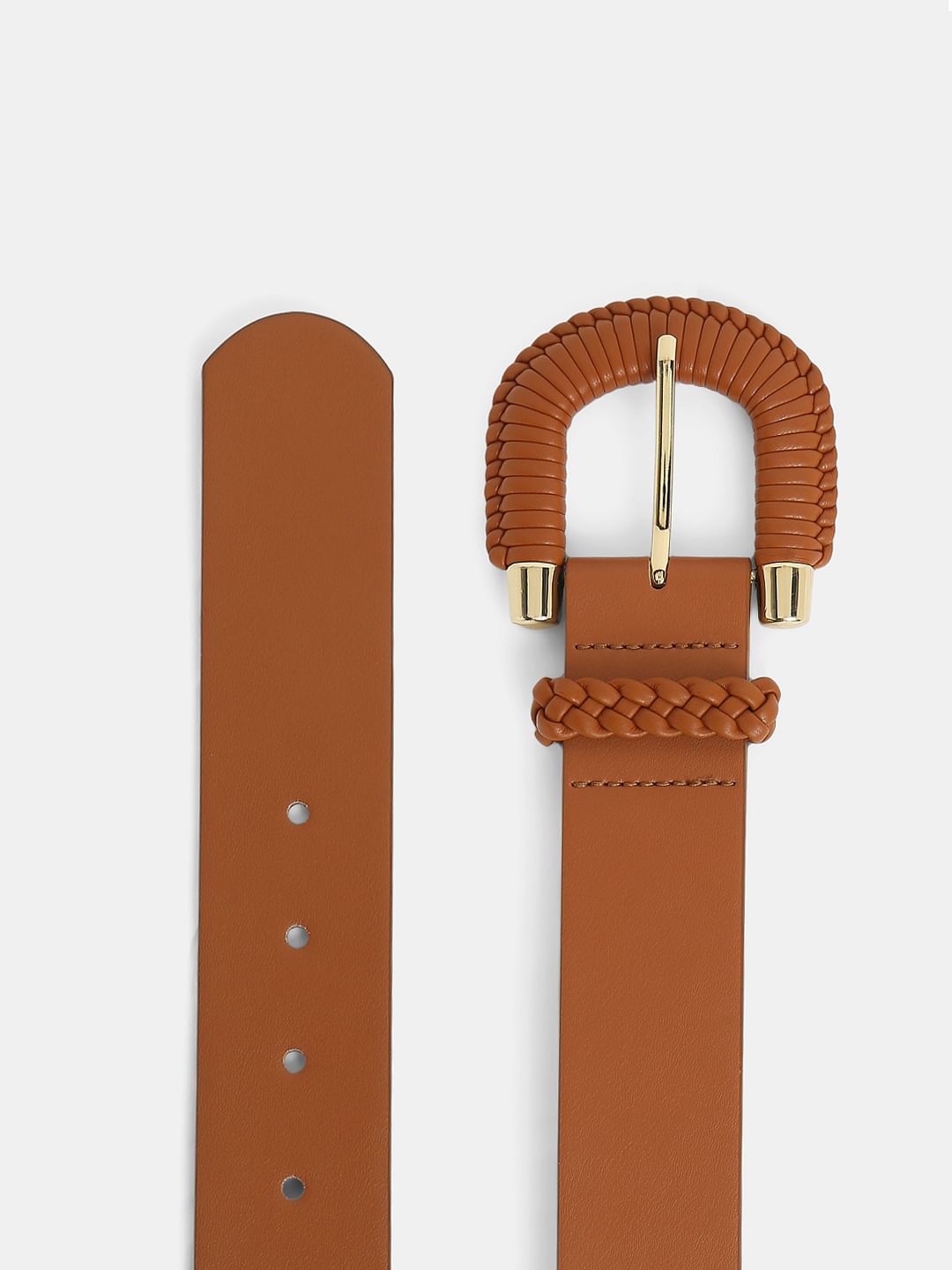 Brown Wide Waist Belt