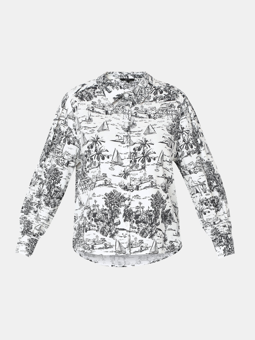 White Printed Shirt