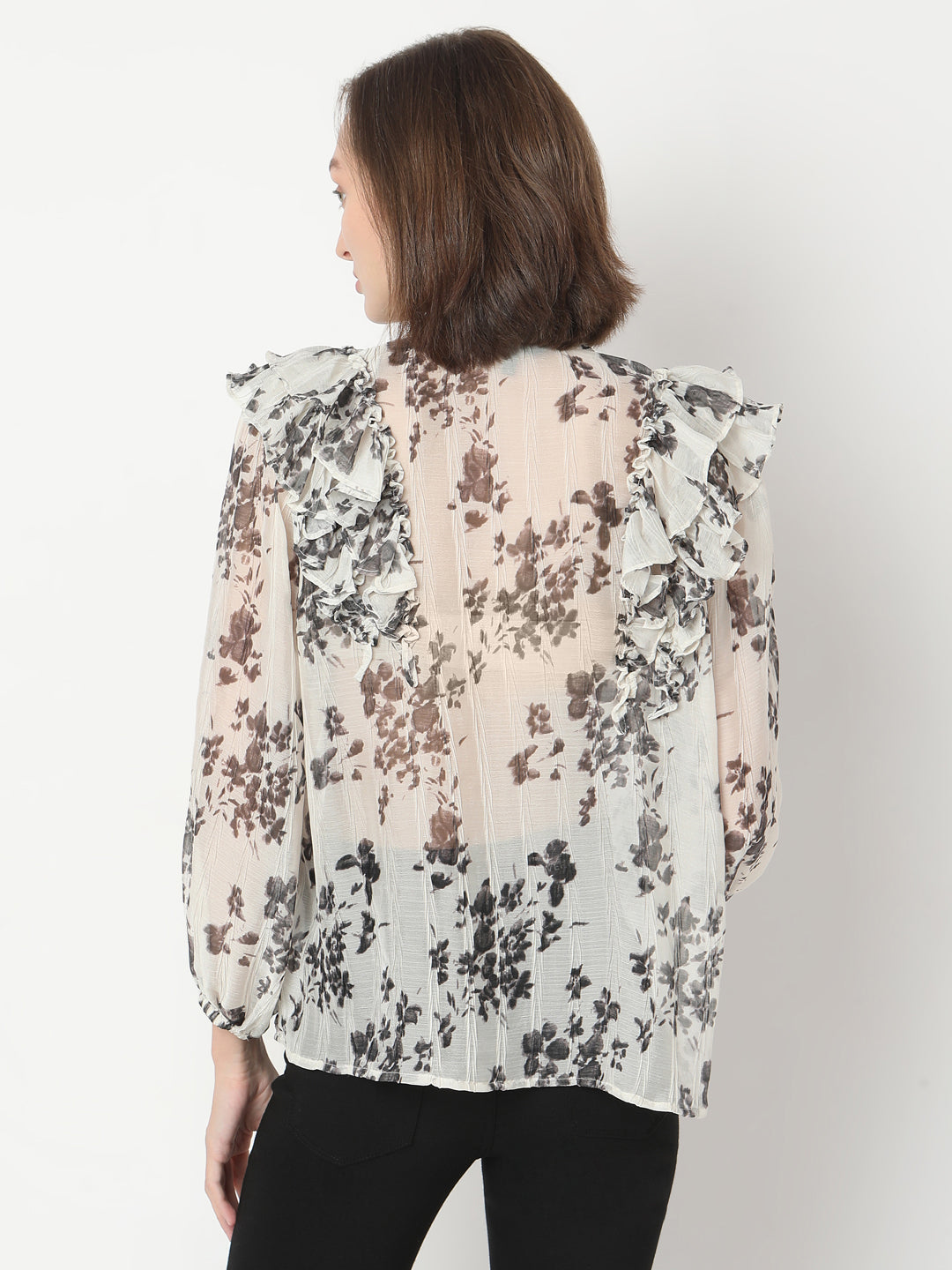 Printed Full Sleeves Top