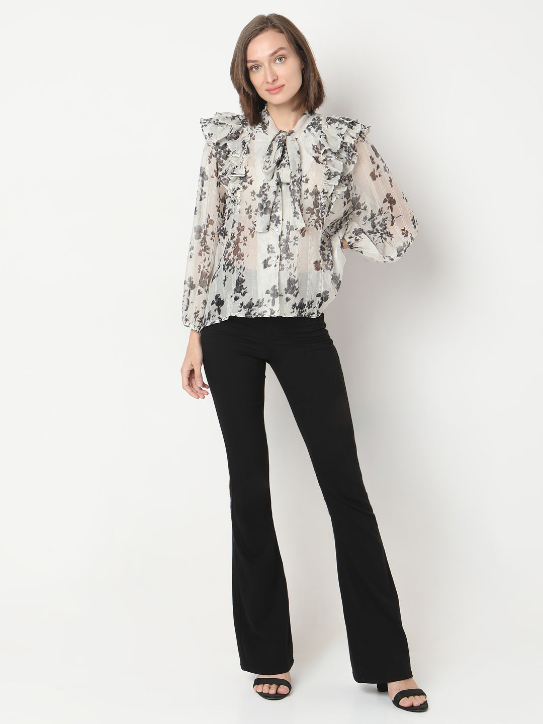 Printed Full Sleeves Top