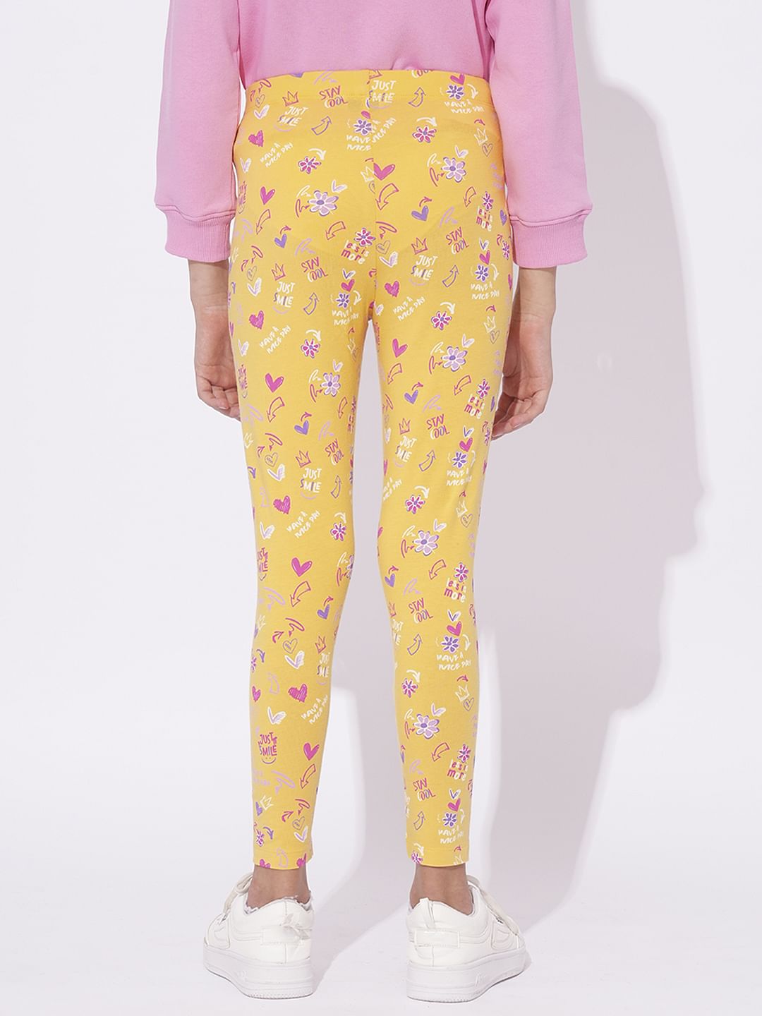 Girls Pack Of 2 Printed Leggings