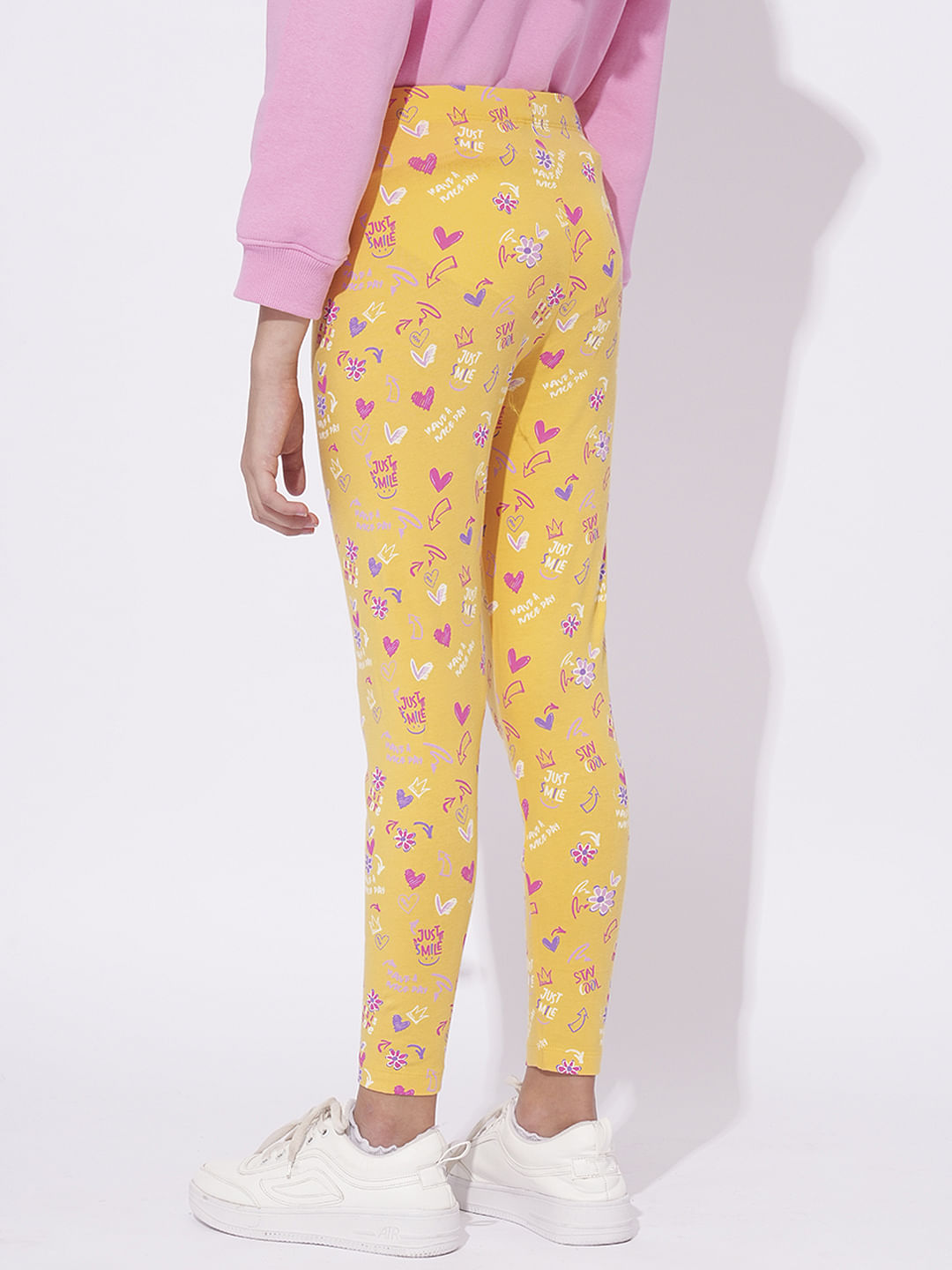 Girls Pack Of 2 Printed Leggings