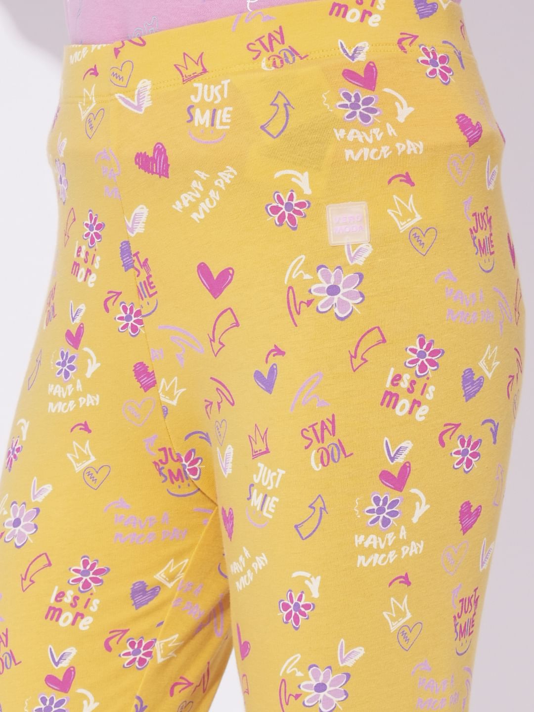 Girls Pack Of 2 Printed Leggings