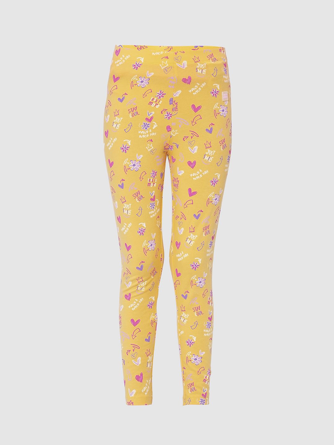 Girls Pack Of 2 Printed Leggings