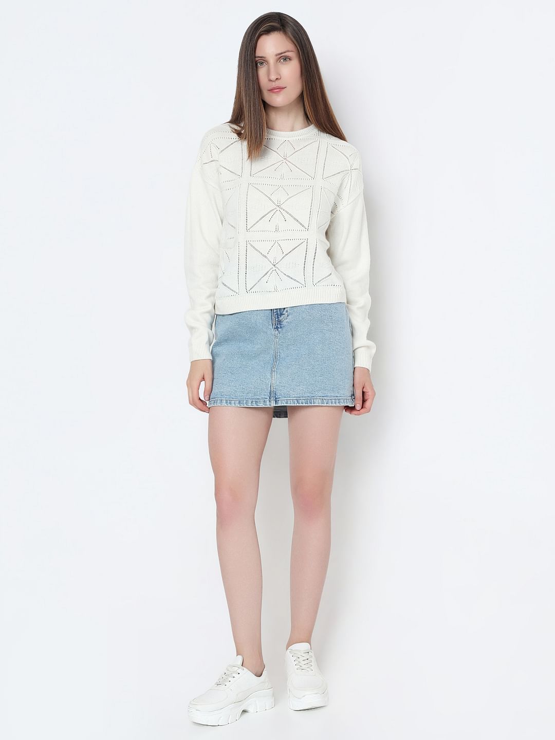 Off-White Knitted Top