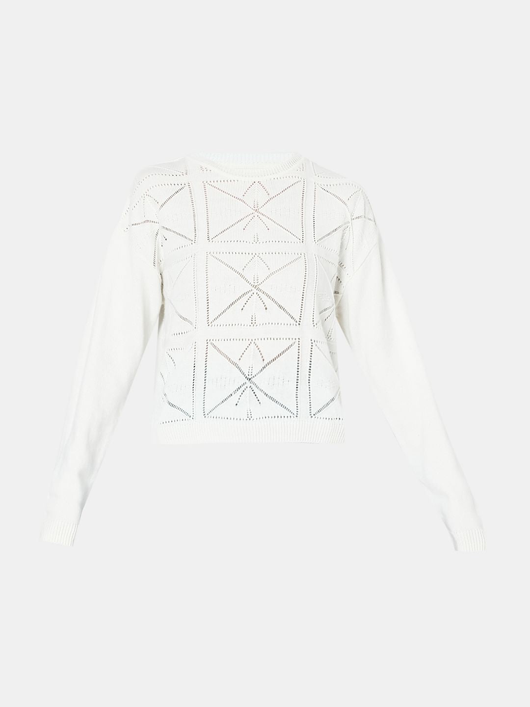 Off-White Knitted Top