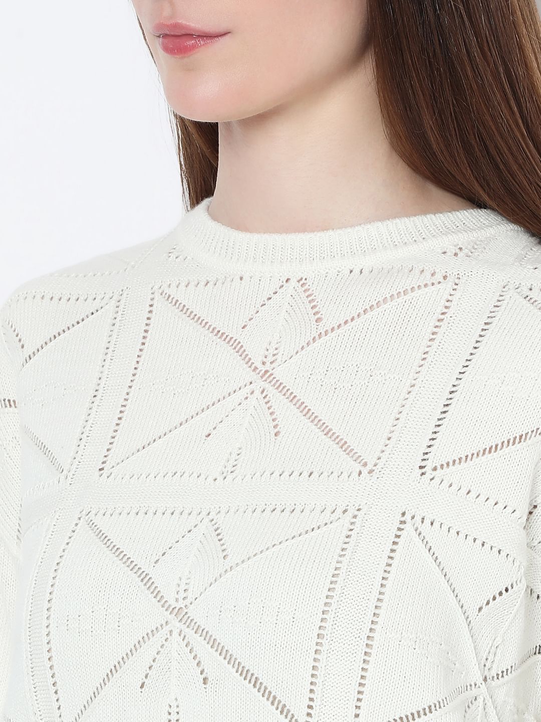 Off-White Knitted Top